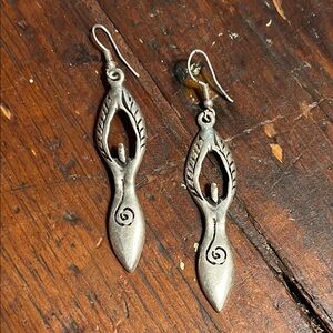Silver Bohemian Dangle Earrings